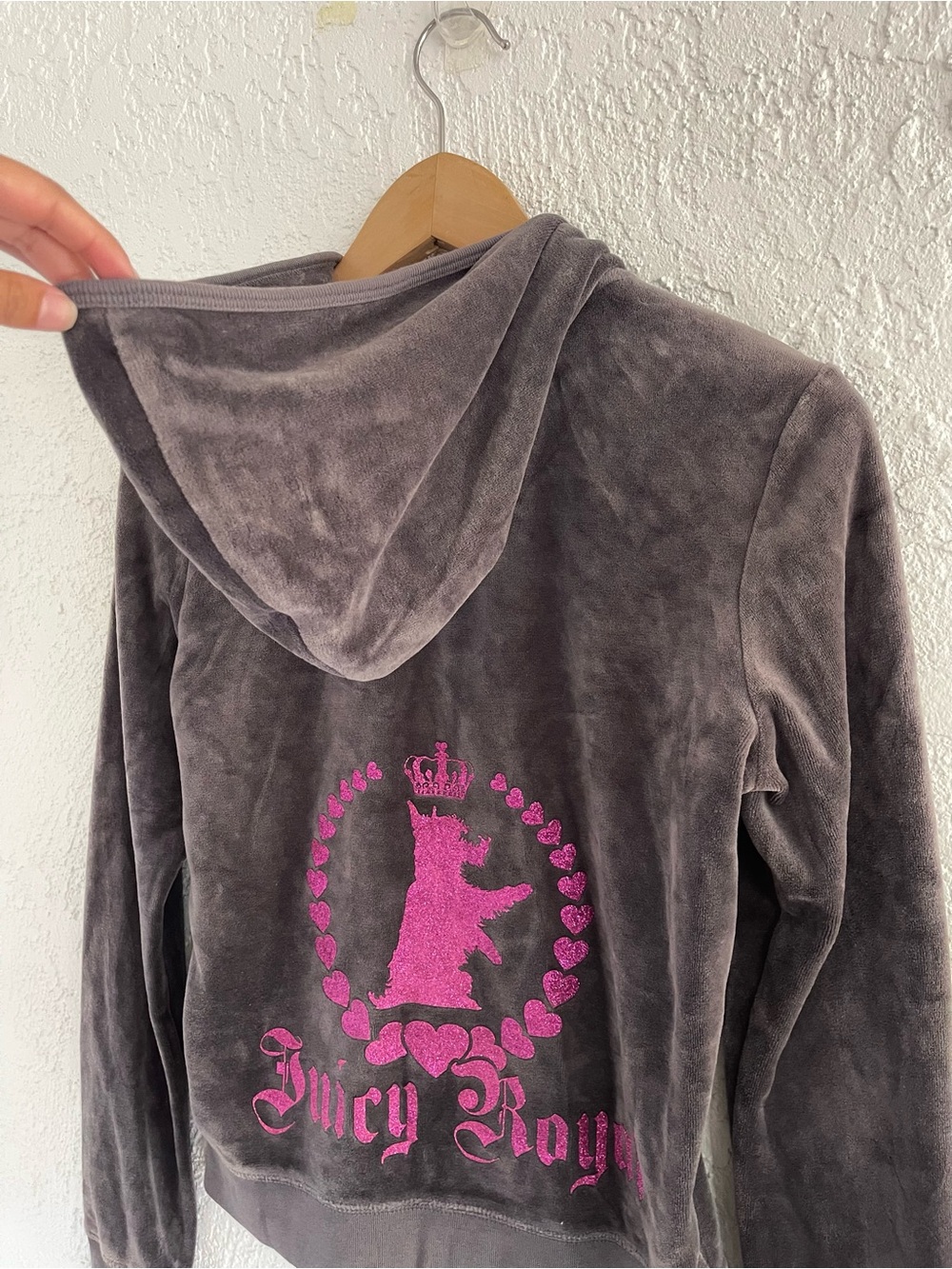 Juicy Couture Juicy Royal Grey Tracksuit Sweatpants Jacket Set - Picture 6 of 14